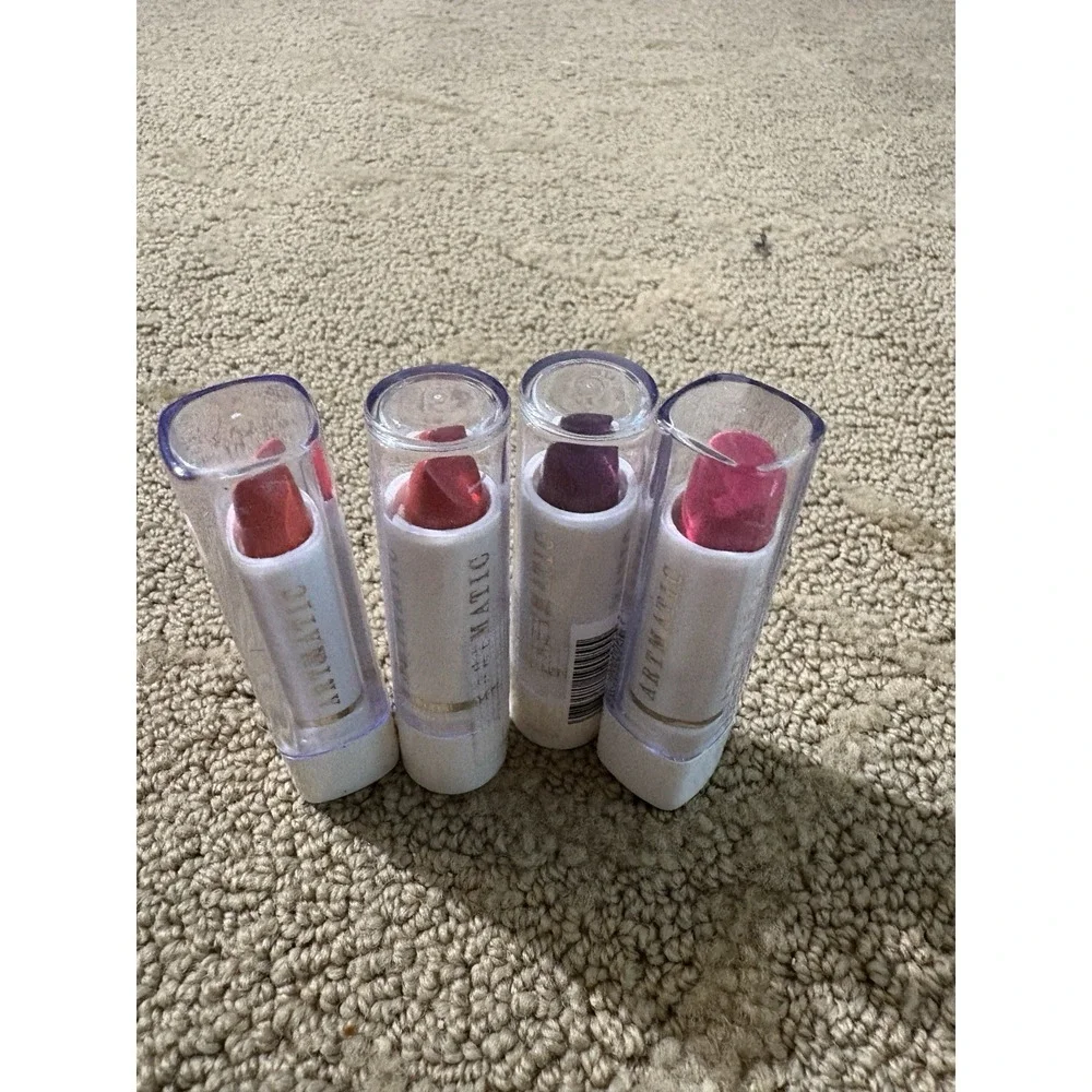 Artmatic USA Lipstick Lot Of‎ 4 Chilli Pepper Pearly Grey Wet Coral Love Orchid
